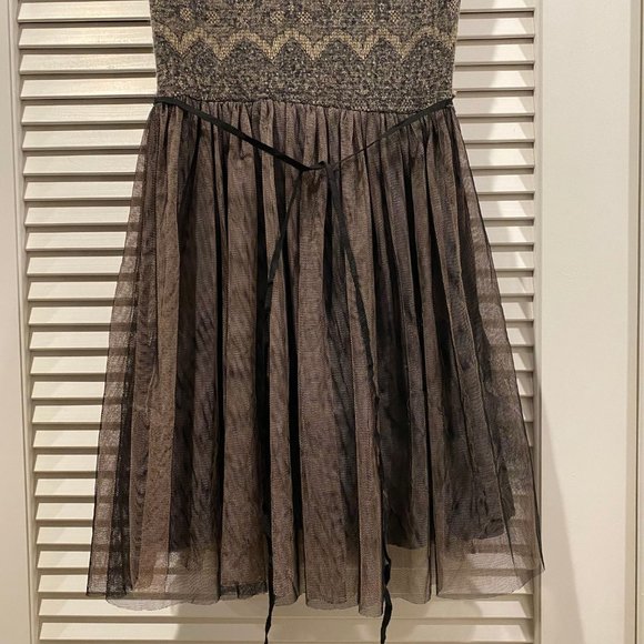 Made In San Francisco Black And Tan Dress Small - Picture 5 of 8